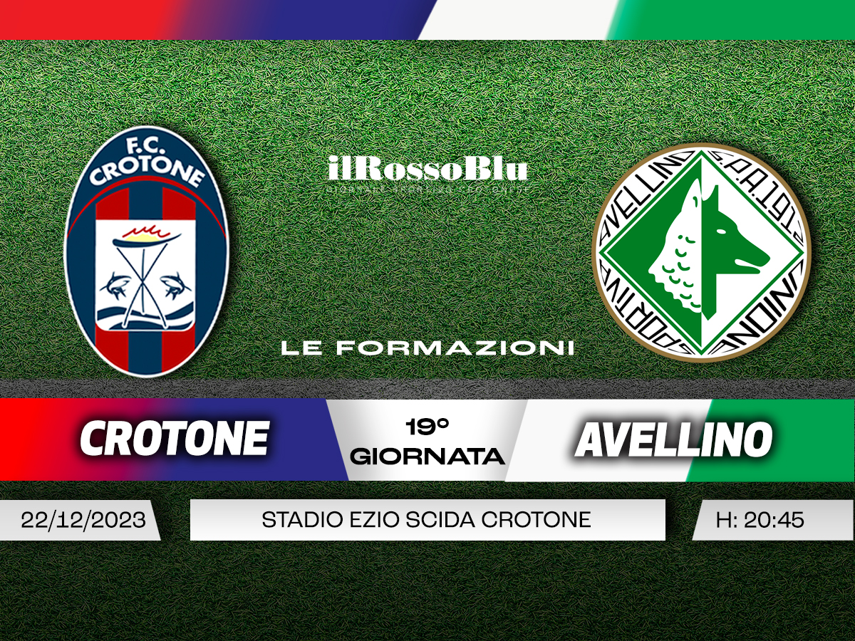 Formazioni in Campo - Crotone_Avellino (17° Giornata) 2023